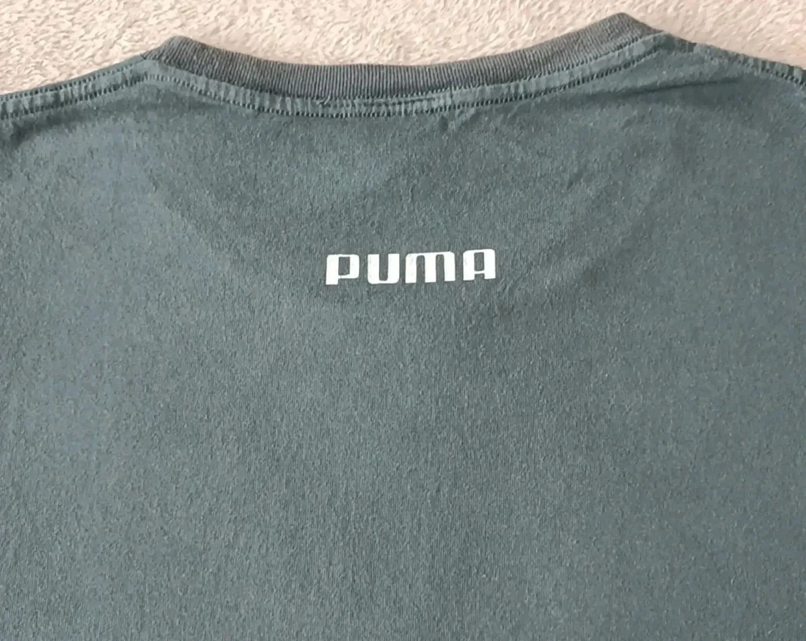 Camiseta Puma verde com Logo branco Tamanho XL – photo 5